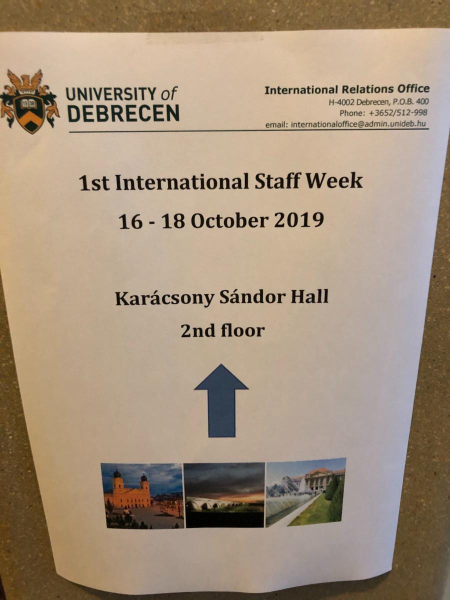 Prominence at International Staff Week